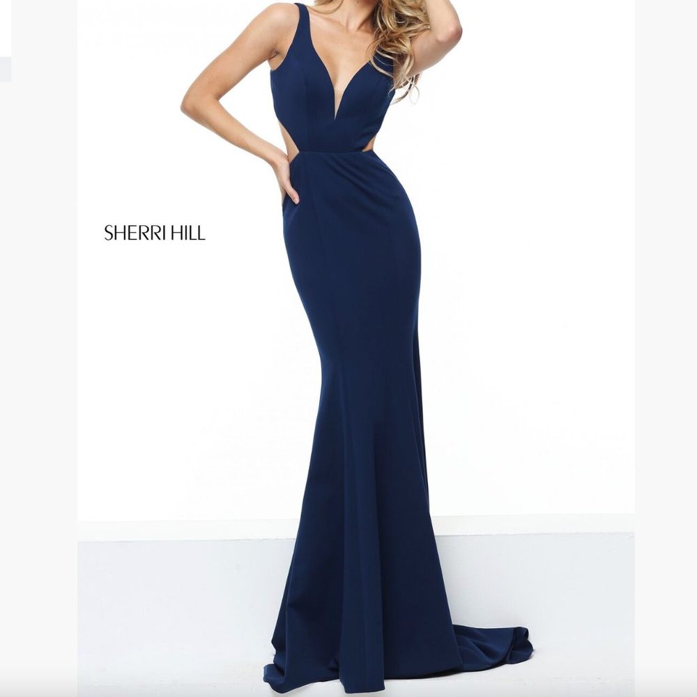 Sherri Hill Dress 50753 in Navy, Size 4